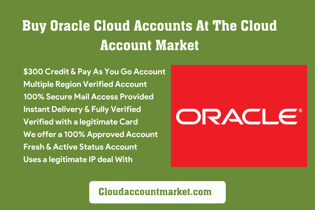 Oracle Cloud Accounts for sale