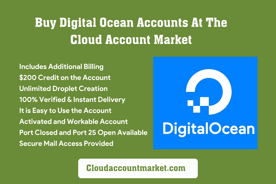 DigitalOcean accounts for sale